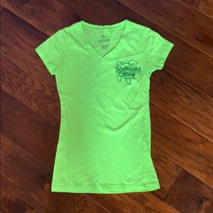 Sea World: Neon V-Neck T-Shirt